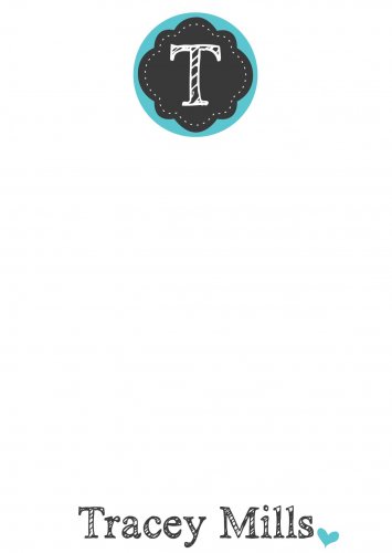Chalkboard initial