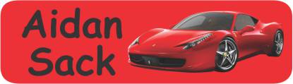 Ferrari on red