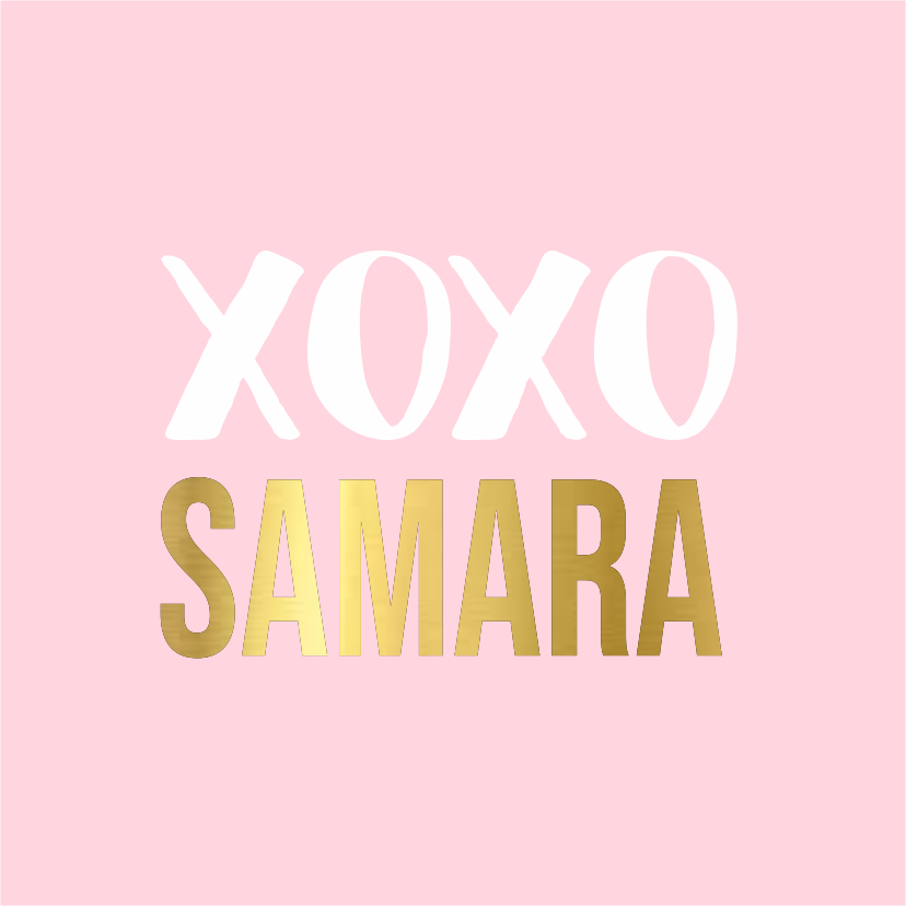 XOXO pink