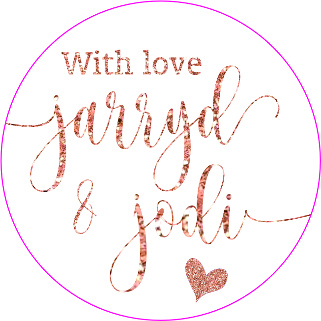 Rose gold text
