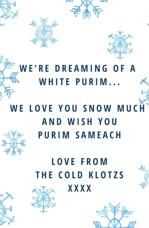 Purim frozen