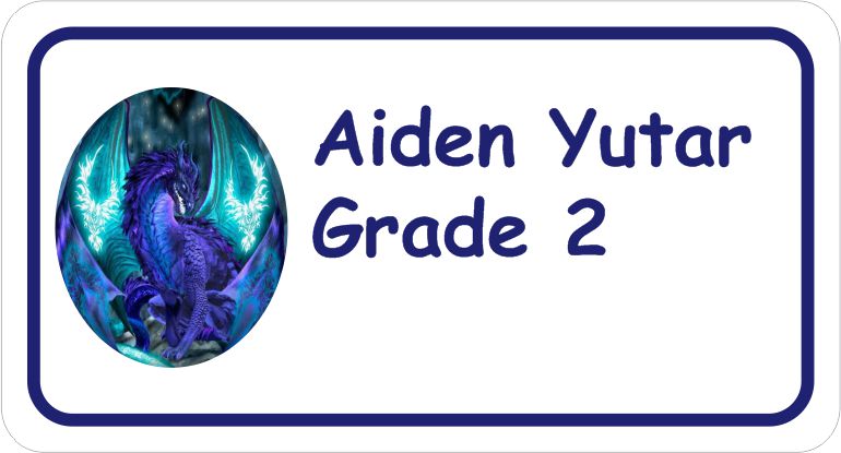 Purple blue dragon