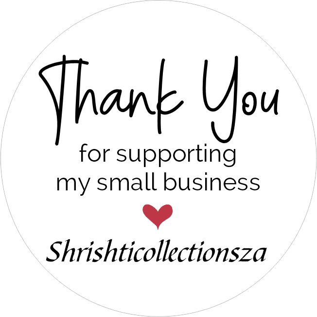 Simple thank you sticker