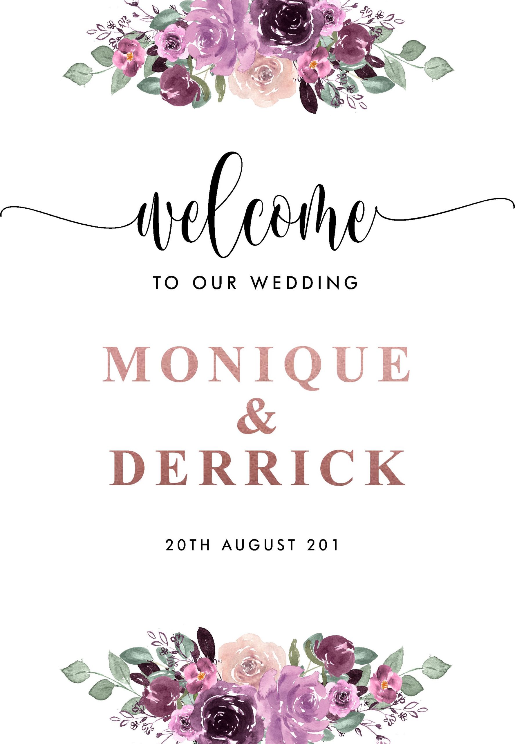 Welcome wedding